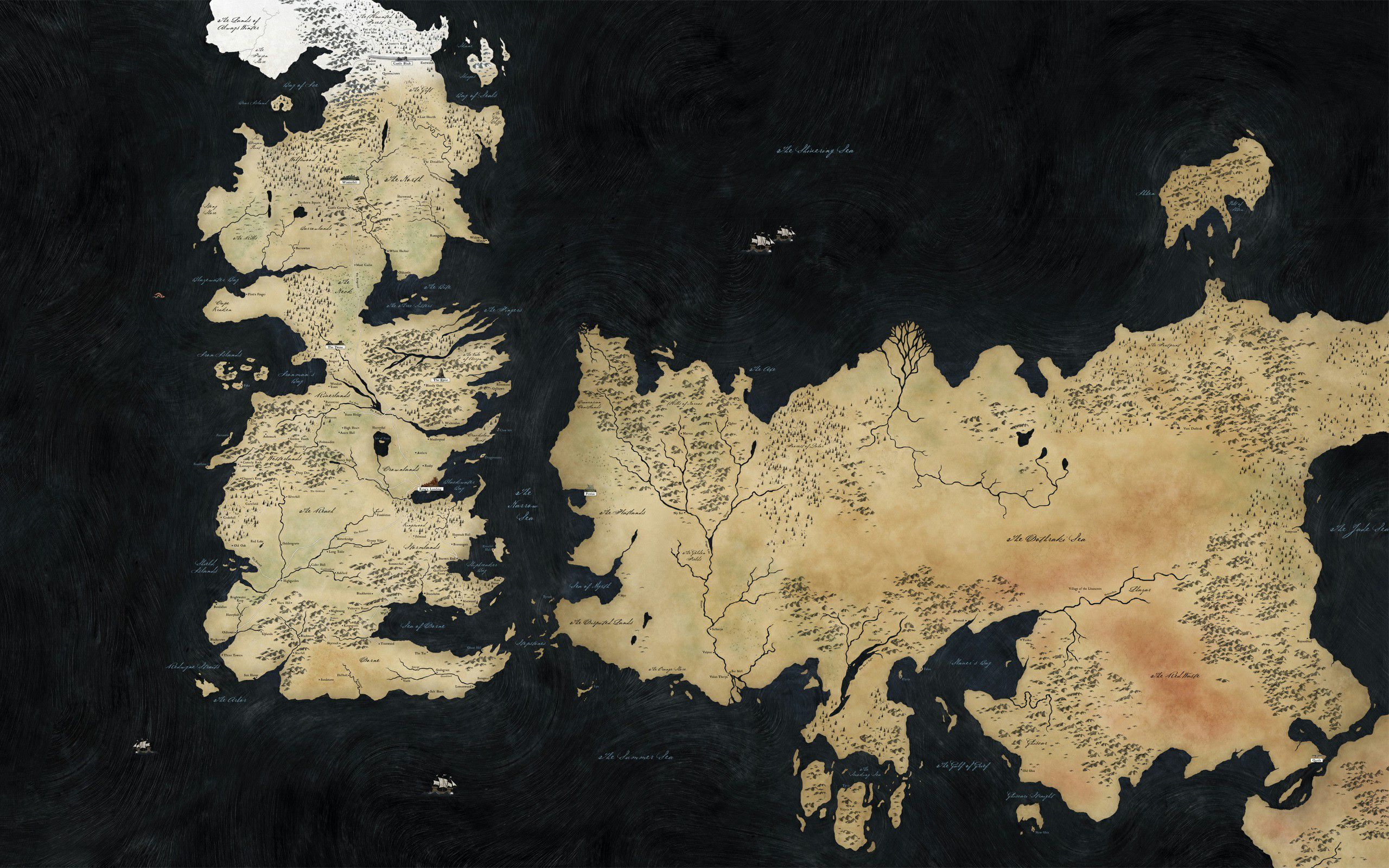 High Resolution Game Of Thrones World Map - KibrisPDR