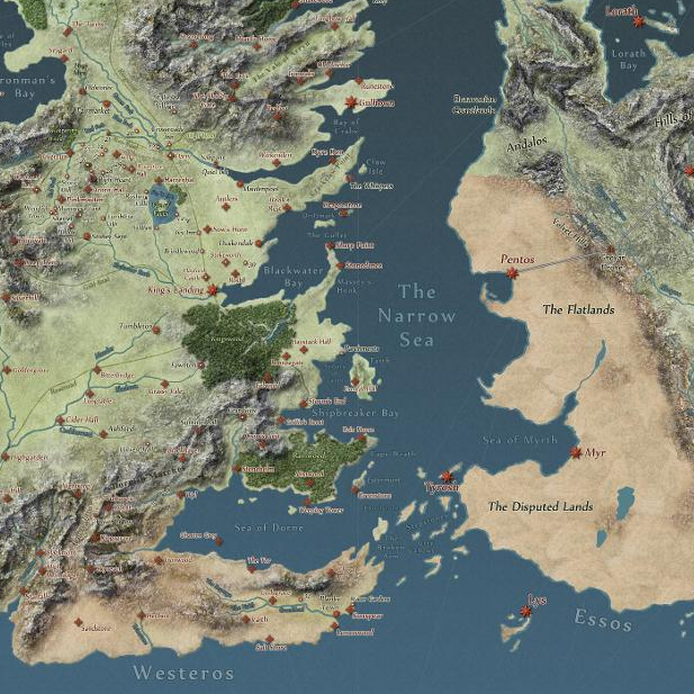 Detail High Resolution Game Of Thrones World Map Nomer 4