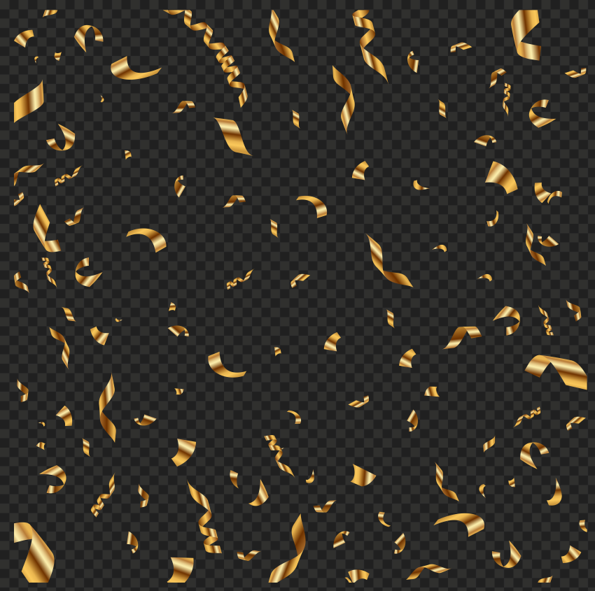 Detail High Resolution Gold Confetti Png Nomer 14