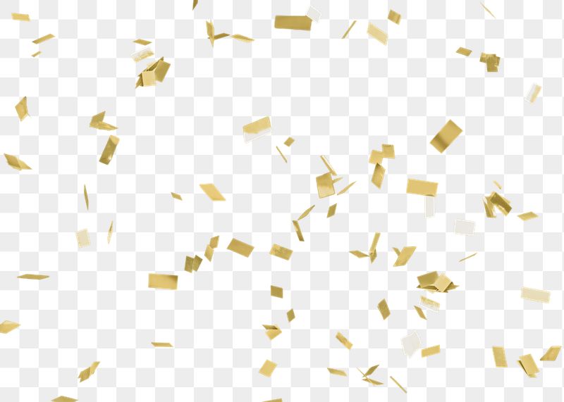 Detail High Resolution Gold Confetti Png Nomer 32