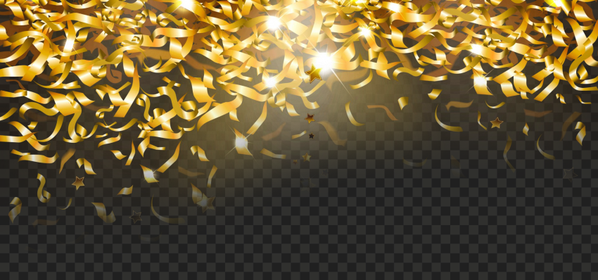 Detail High Resolution Gold Confetti Png Nomer 47