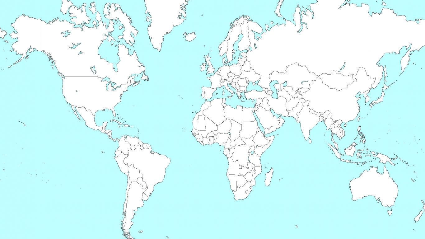 Detail High Resolution World Map Nomer 43