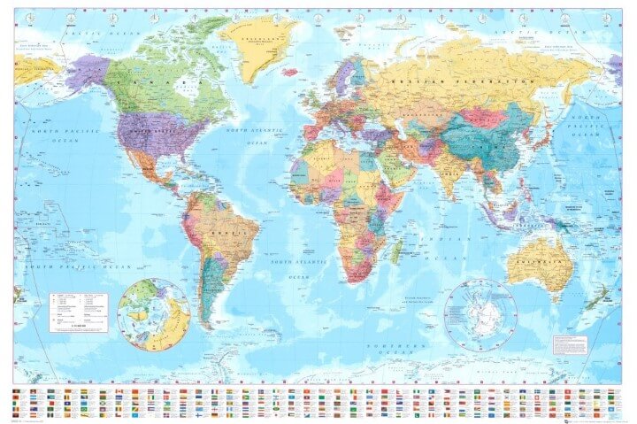 Detail High Resolution World Map Nomer 48