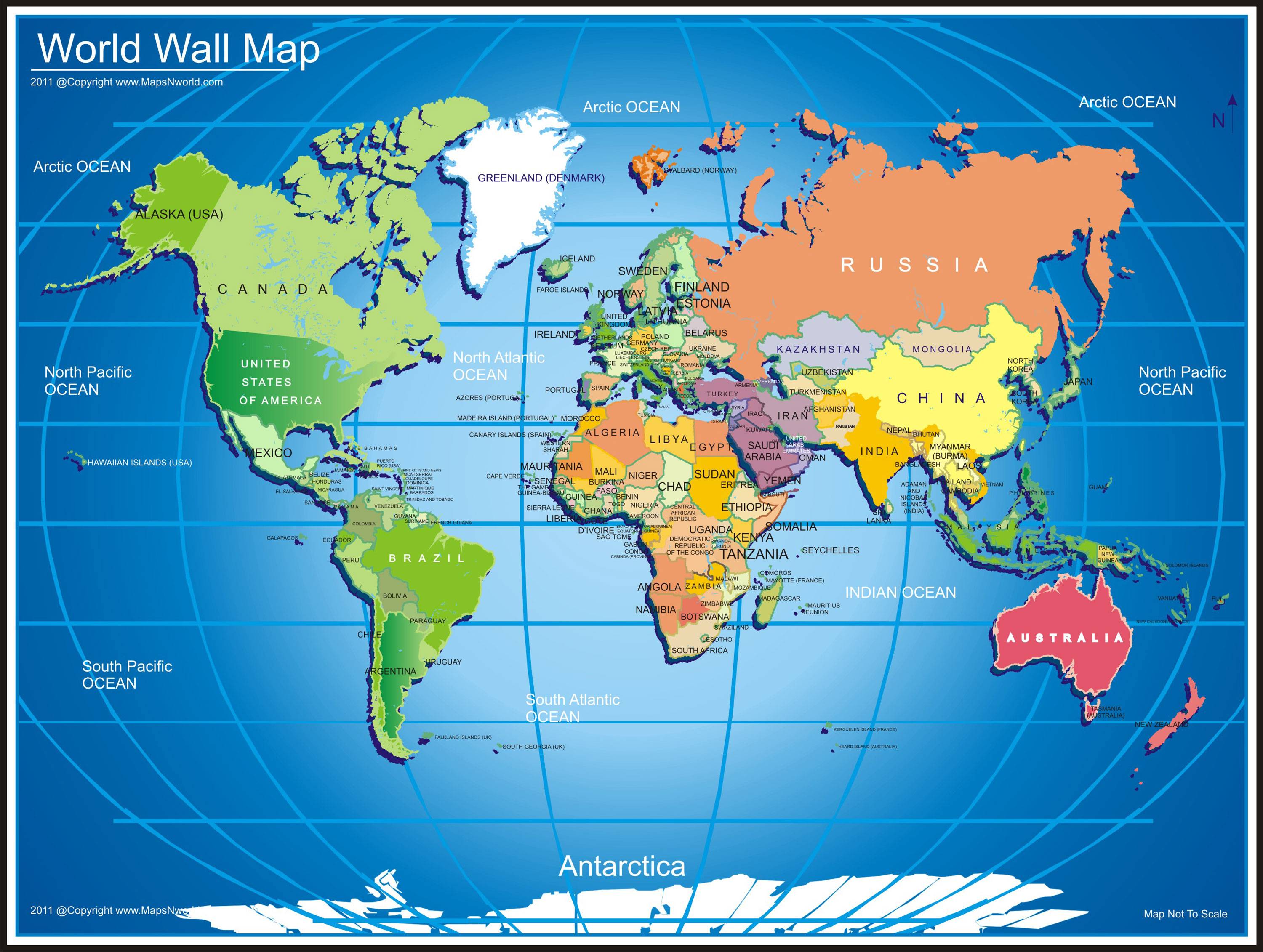 Detail High Resolution World Map Nomer 8