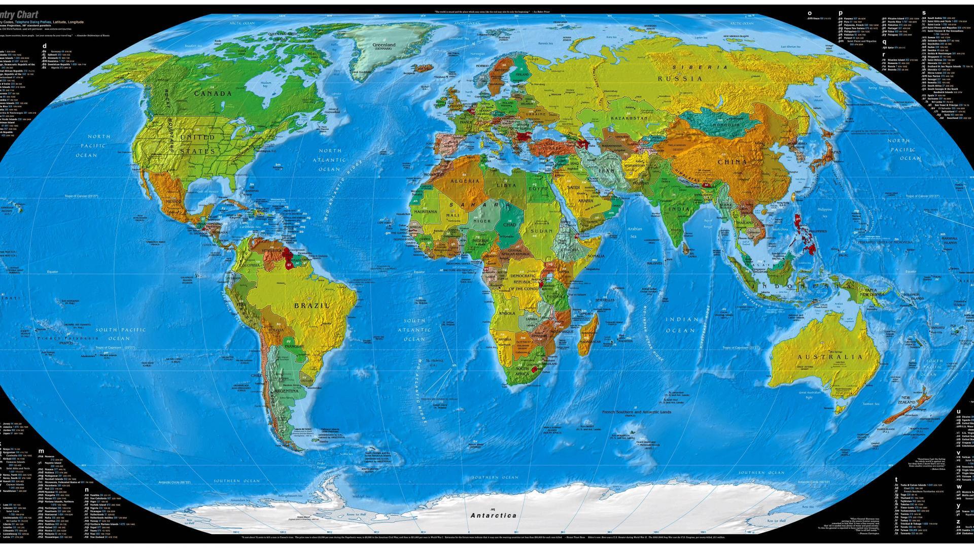 Detail High Resolution World Map Nomer 9