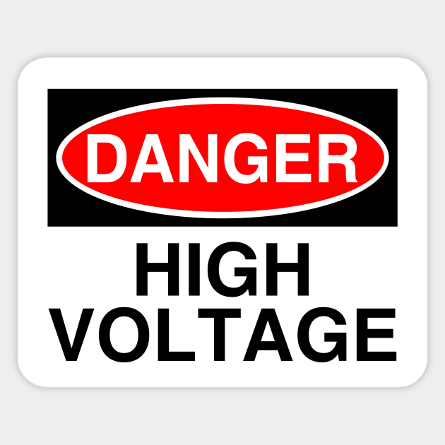 Detail High Voltage Stickers Nomer 24