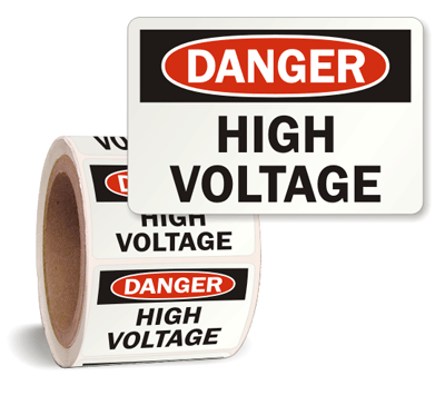 Detail High Voltage Stickers Nomer 27
