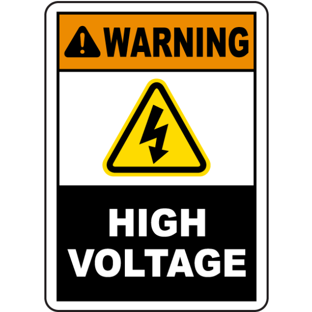 Detail High Voltage Stickers Nomer 28