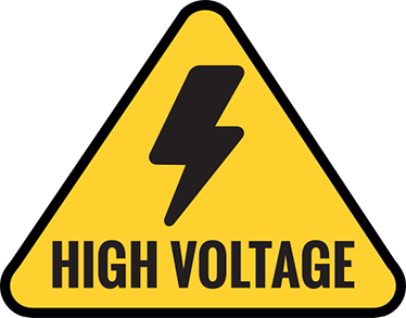 Detail High Voltage Stickers Nomer 33