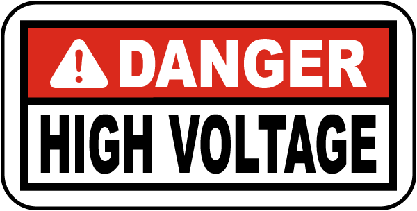 Detail High Voltage Stickers Nomer 5