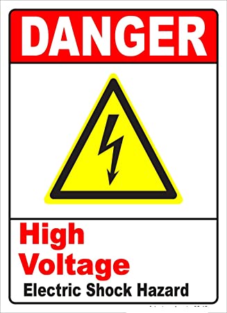 Detail High Voltage Stickers Nomer 6