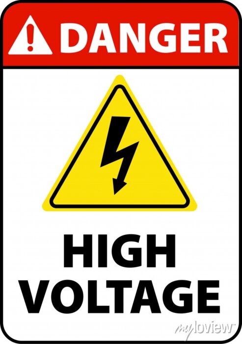 Detail High Voltage Stickers Nomer 47
