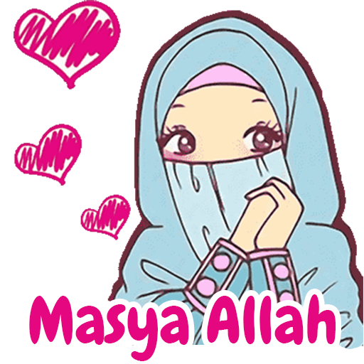 Detail Hijab Stiker Muslimah Cantik Nomer 4