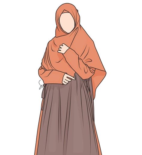 Detail Hijab Syari Kartun Nomer 3