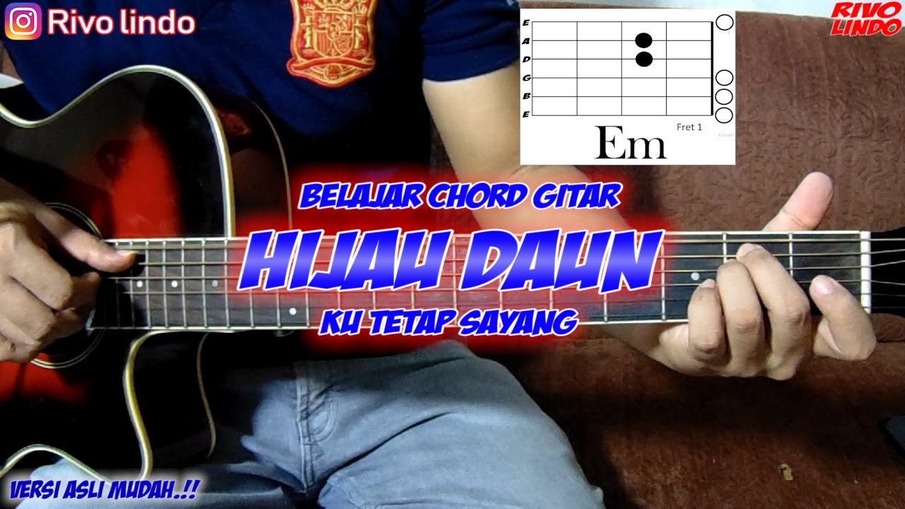 Detail Hijau Daun Suara Kunci Gitar Nomer 24