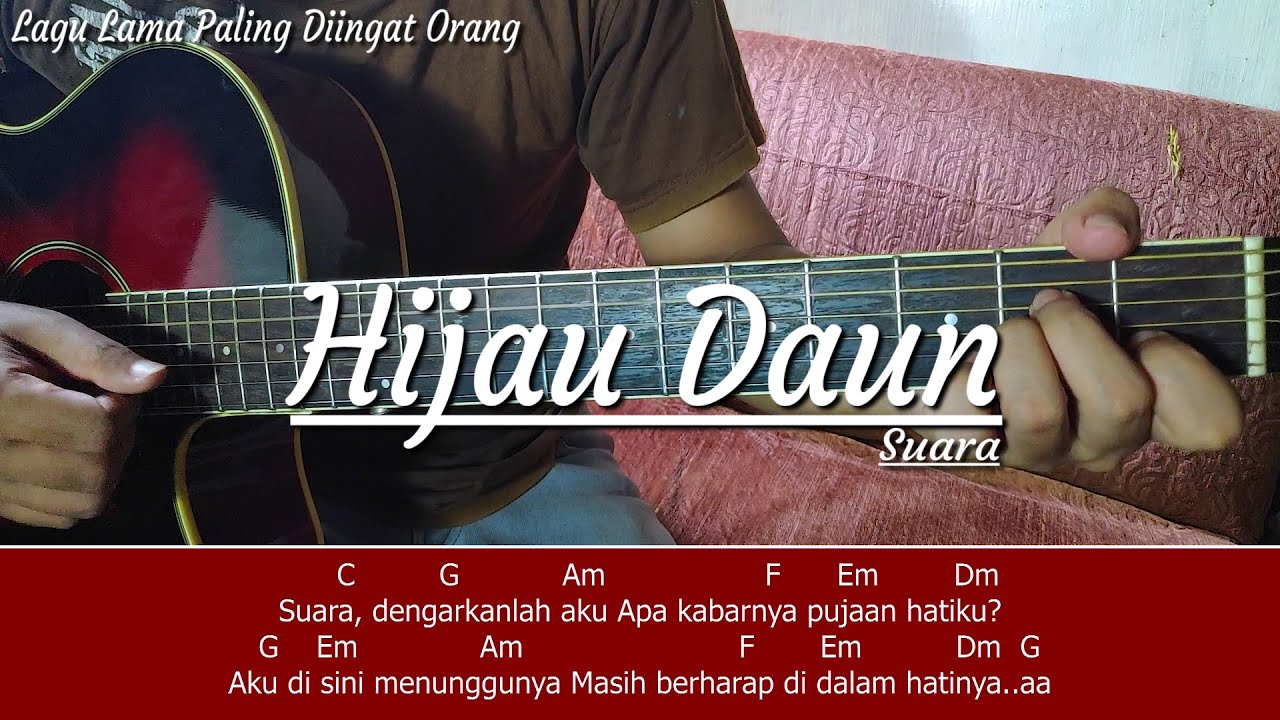 Detail Hijau Daun Suara Kunci Gitar Nomer 27