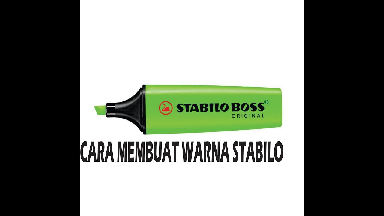 Detail Hijau Stabilo Warna Nomer 9