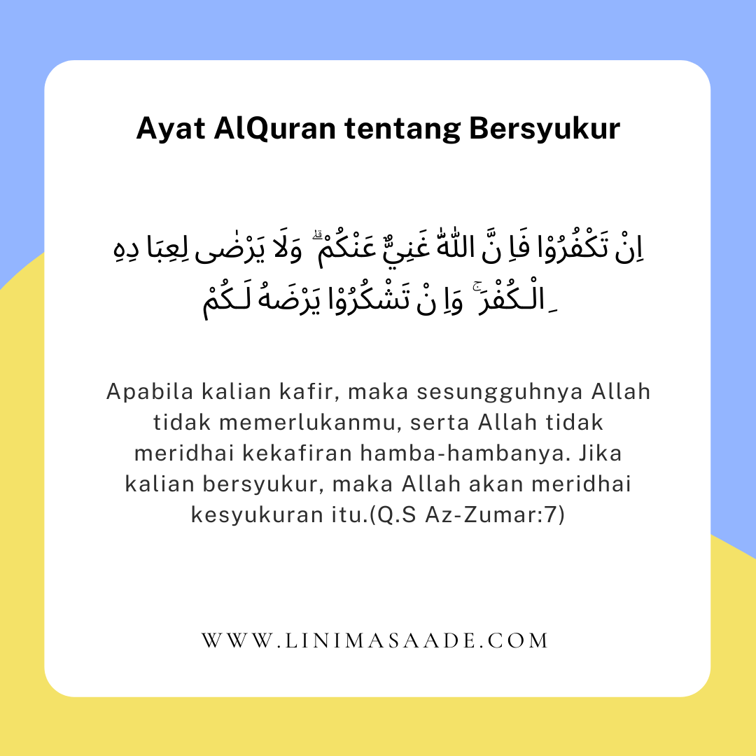 Detail Hikmah Bersyukur Sesuai Surat Ibrahim Ayat 7 Nomer 12