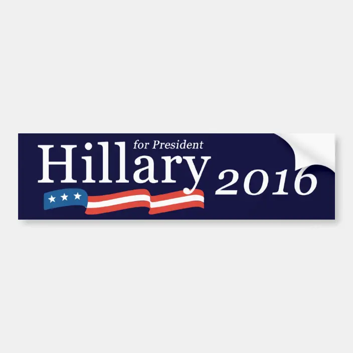 Hillary Clinton 2016 Bumper Sticker Free - KibrisPDR