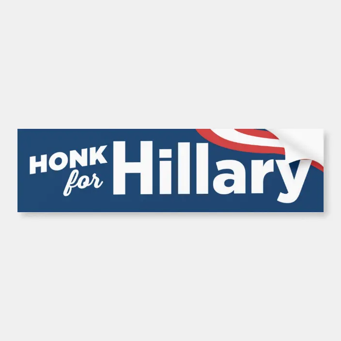Detail Hillary Clinton 2016 Bumper Sticker Free Nomer 11