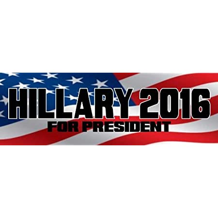 Detail Hillary Clinton 2016 Bumper Sticker Free Nomer 12