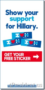 Detail Hillary Clinton 2016 Bumper Sticker Free Nomer 3