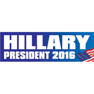 Detail Hillary Clinton 2016 Bumper Sticker Free Nomer 33