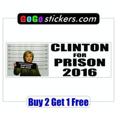 Detail Hillary Clinton 2016 Bumper Sticker Free Nomer 44