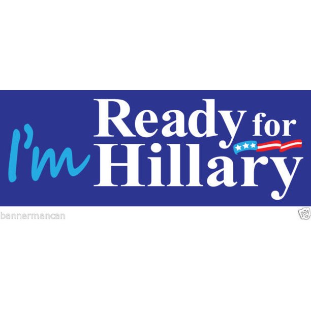 Detail Hillary Clinton 2016 Bumper Sticker Free Nomer 5