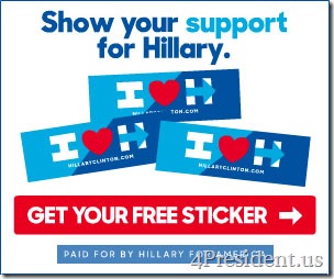 Detail Hillary Clinton 2016 Bumper Sticker Free Nomer 7