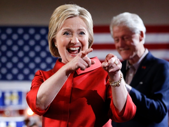 Detail Hillary Clinton Clapping Nomer 37