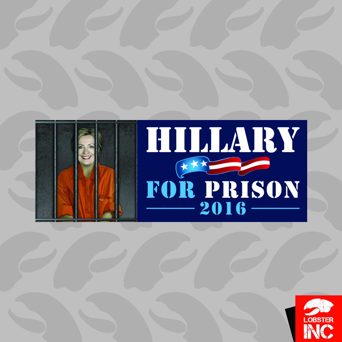 Detail Hillary Clinton For Prison Bumper Sticker Nomer 27