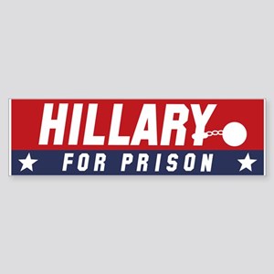 Detail Hillary Clinton For Prison Bumper Sticker Nomer 37