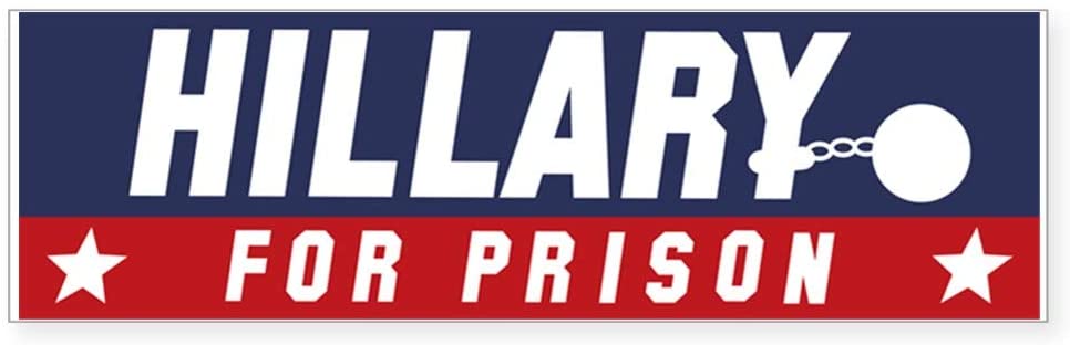 Detail Hillary Clinton For Prison Bumper Sticker Nomer 52