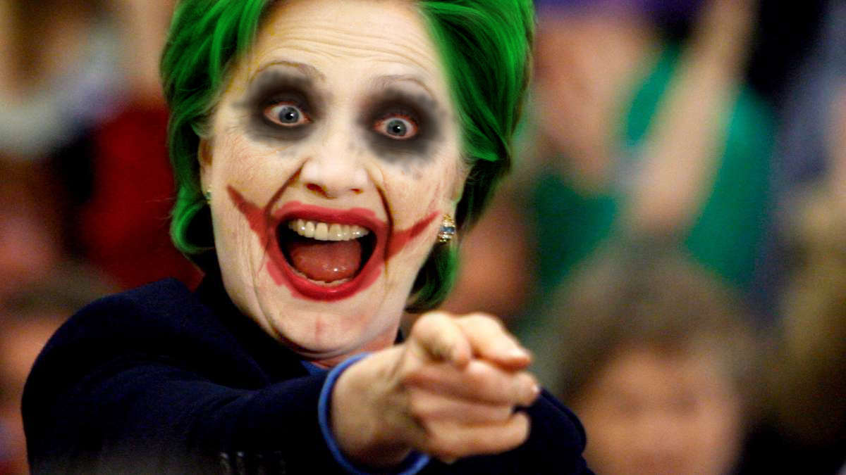 Hillary Clinton Joker Face - KibrisPDR