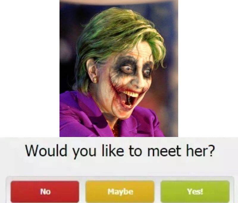 Detail Hillary Clinton Joker Face Nomer 3