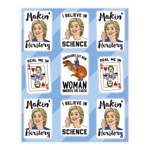 Detail Hillary Clinton Stickers Free Nomer 15