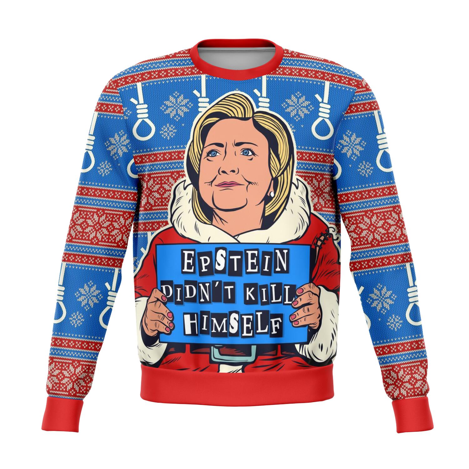 Detail Hillary Email Christmas Sweater Nomer 7