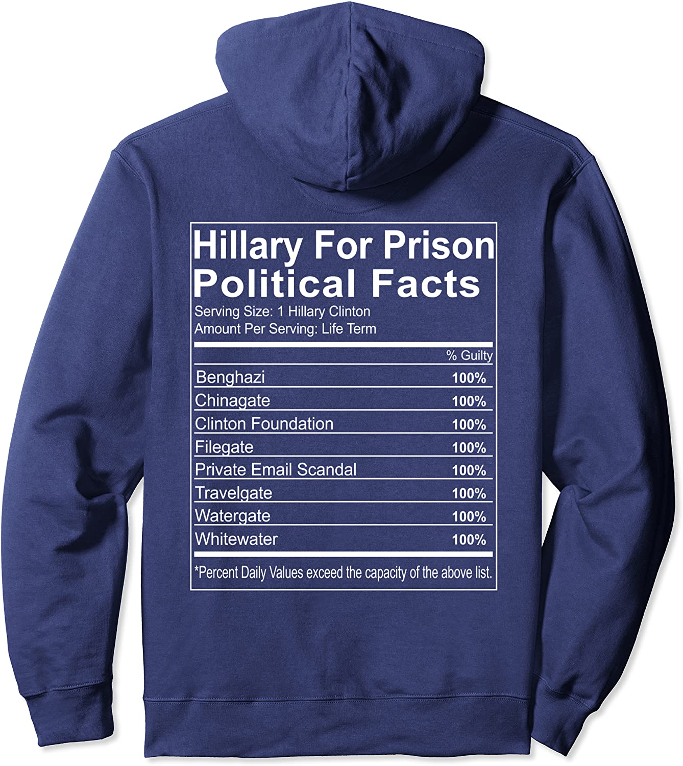 Detail Hillary For Prison Hoodie Nomer 2
