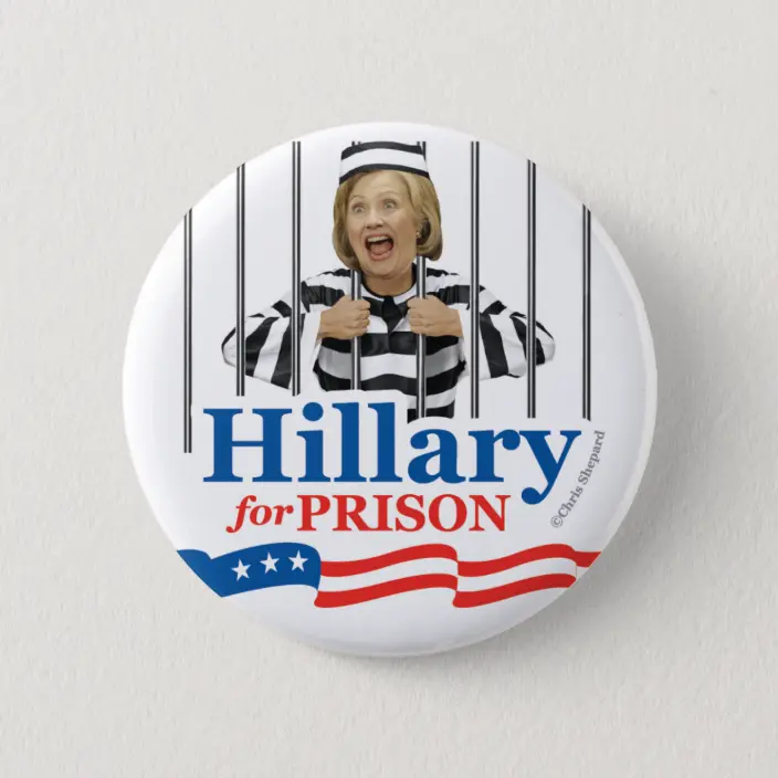 Hillary For Prison Pin - KibrisPDR