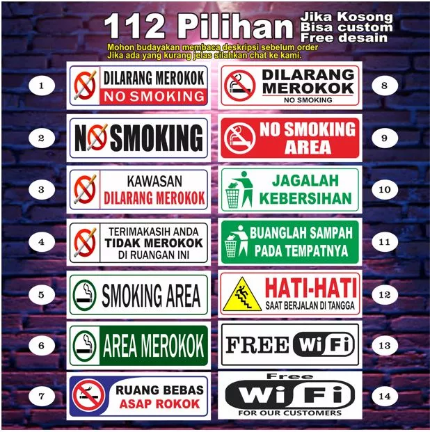 Detail Himbauan Dilarang Merokok Nomer 26