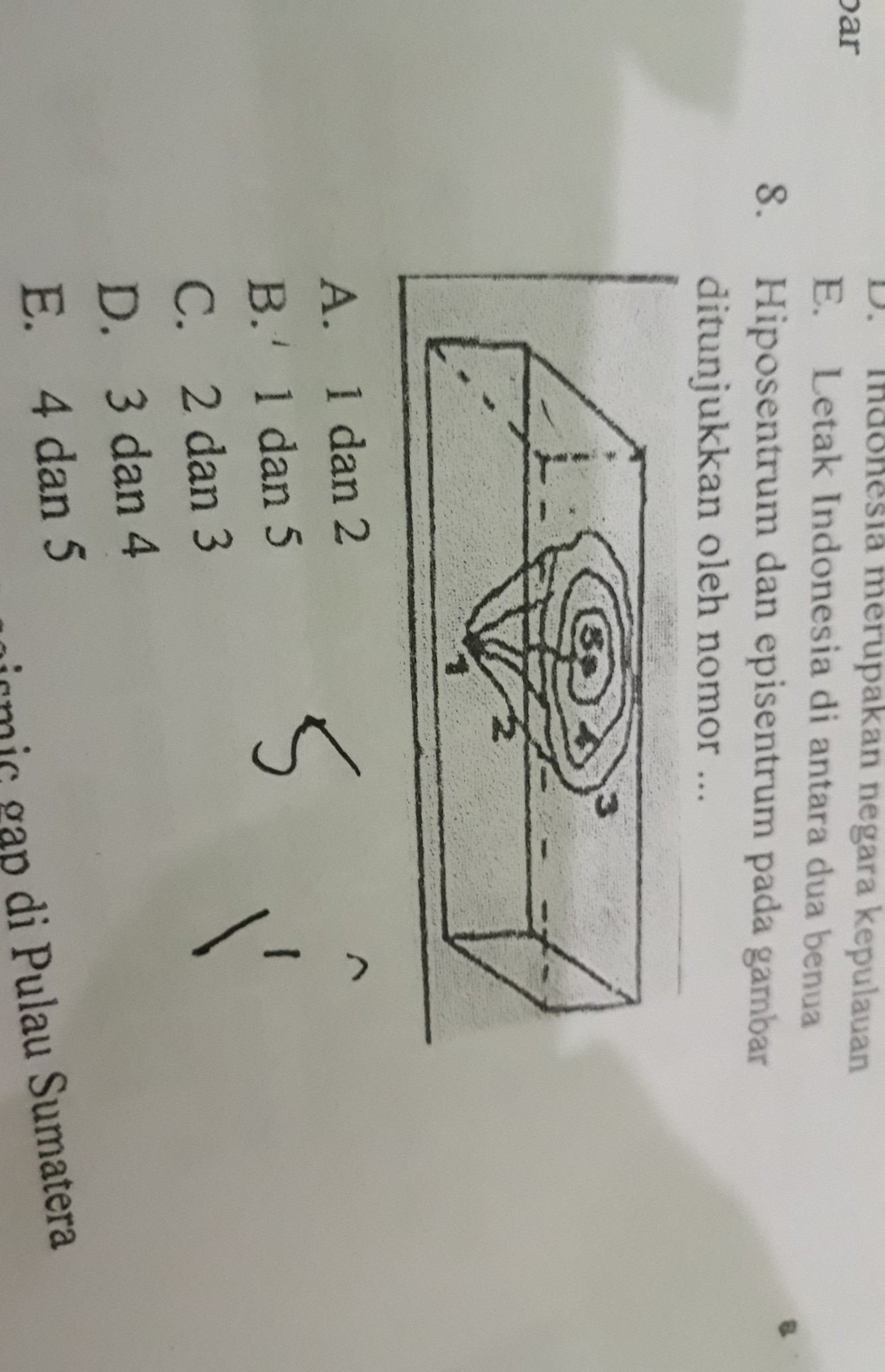 Detail Hiposentrum Gempa Ditunjukkan Gambar Nomor Nomer 6