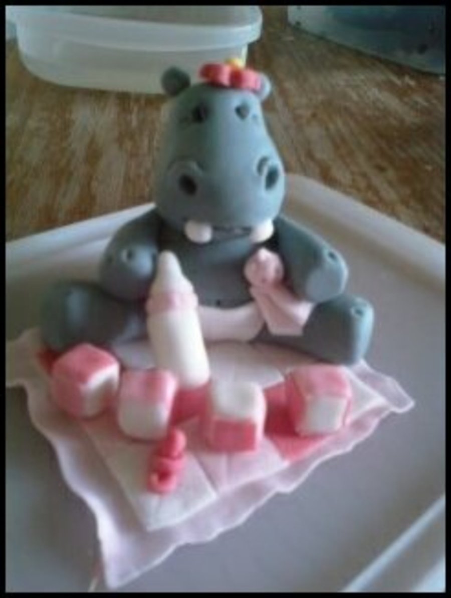 Detail Hippo Baby Shower Cake Nomer 11