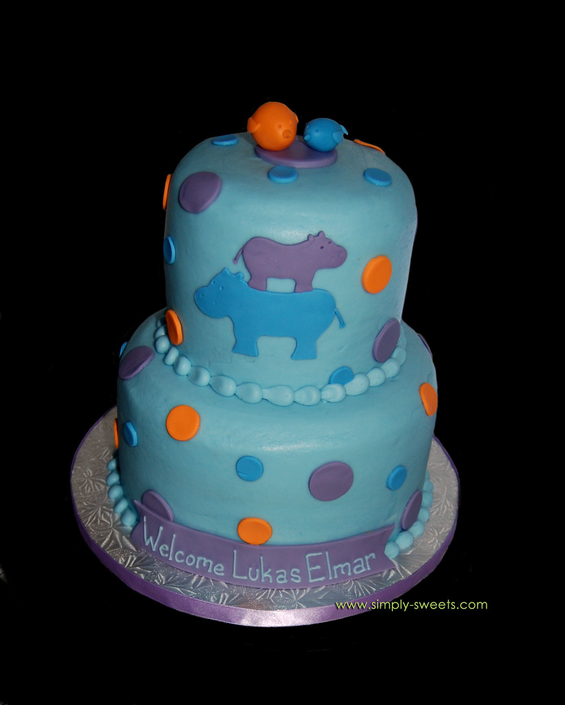 Detail Hippo Baby Shower Cake Nomer 12