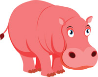 Detail Hippo Clipart Free Nomer 11
