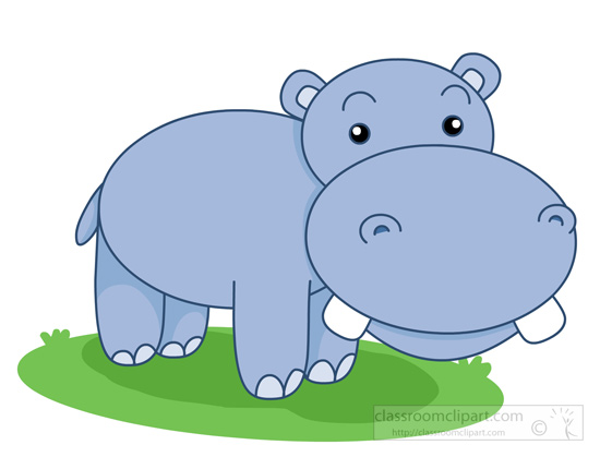 Detail Hippo Clipart Free Nomer 14