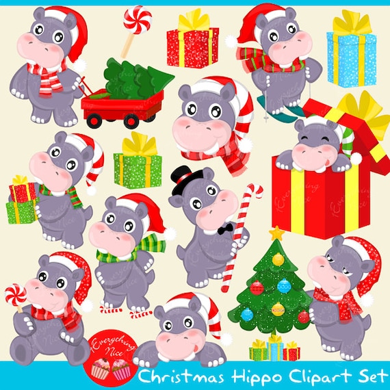 Detail Hippopotamus Clipart Nomer 14