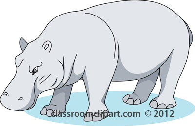 Detail Hippopotamus Clipart Nomer 39