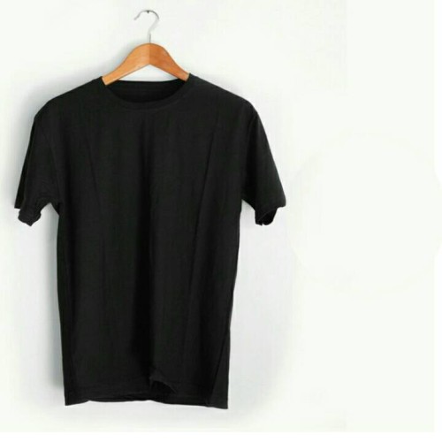 Detail Hitam Kaos Polos Nomer 36