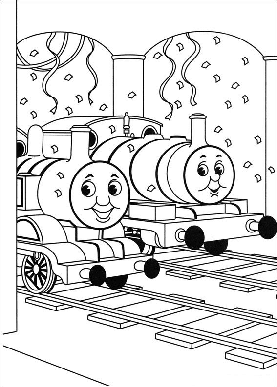 Detail Hitam Putih Gambar Thomas Gambar Thomas Hitam Putih Nomer 16